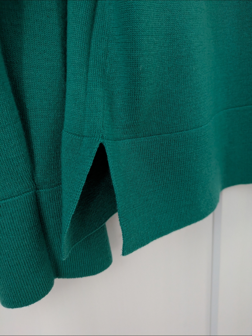 100% Merino Wool Banana Republic Sweater Emerald Green Crew Neck Size S - Picture 6 of 6